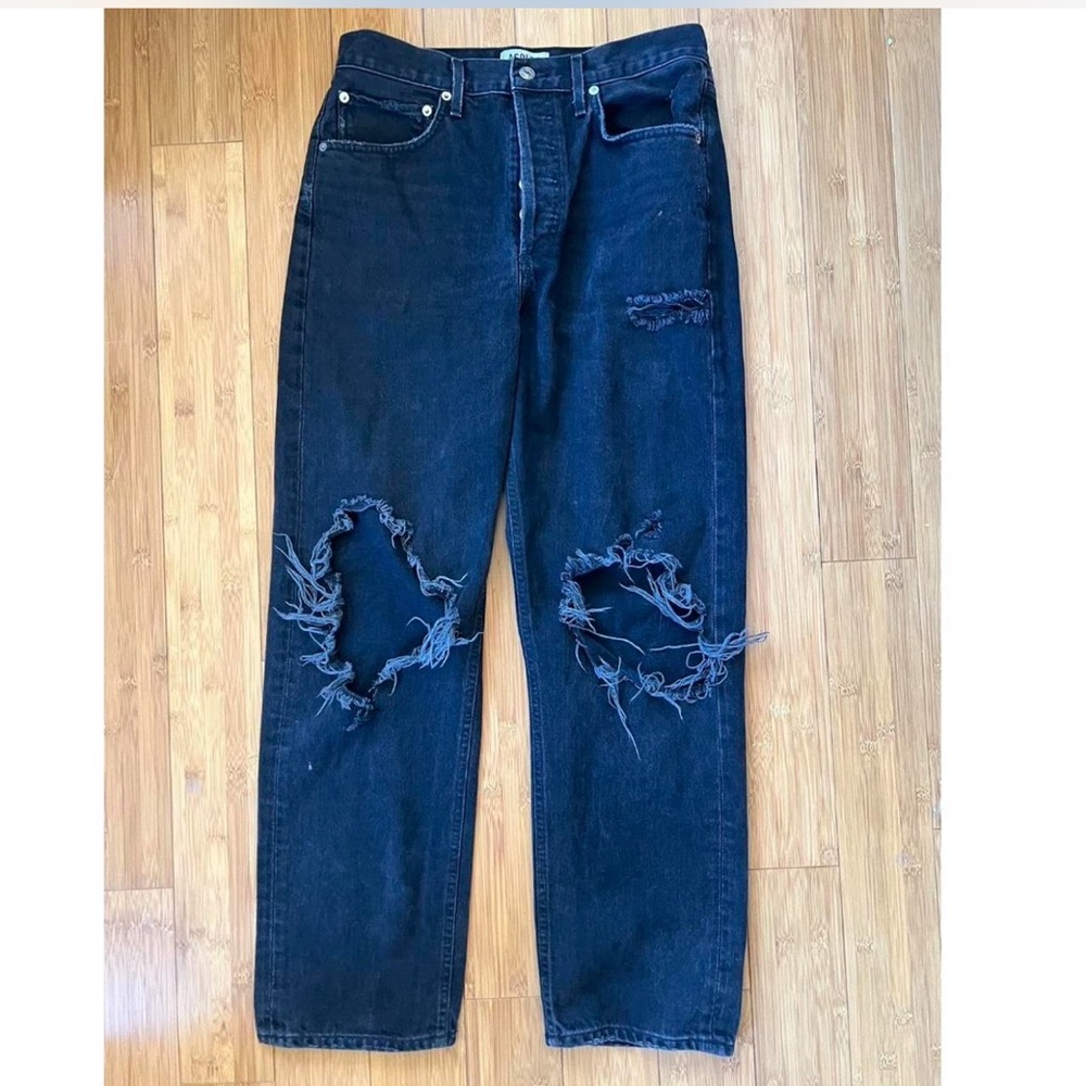 Agolde black Distressed Jeans